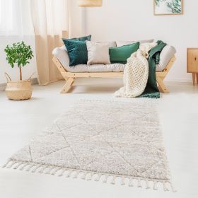 Talas Trellis Area Rug in Cream