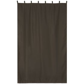 W54*L96in Outdoor Patio Curtain/Coffee