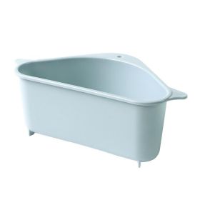 Kitchen Sink Multi-function Triangle Storage Rack Multi-purpose Dishwashing Sponge Drain Rack Storage Rack (Option: Blue-3 PCS)
