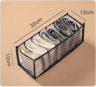 Underwear Storage Box Non-woven Fabric (Option: Black-Panties)