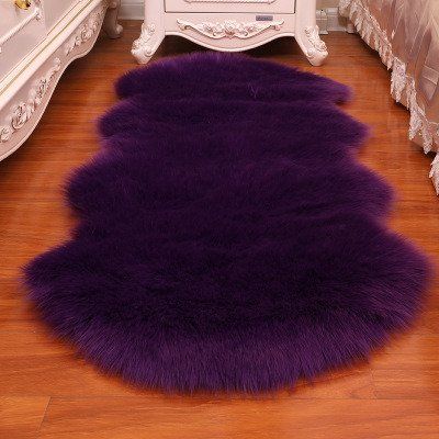 New Carpet Plush Soft Sheepskin Bedroom Carpet Imitation Wool Pad Long Hair Bedside Mat Sofa Cushion Rugs Living Room Fur Carpet