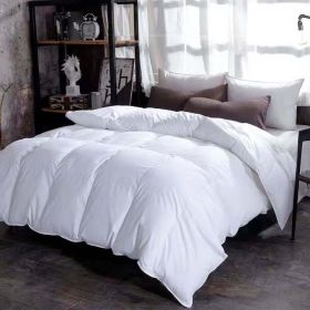 Down Duvet; Winter Duvet; Goose Down Duvet Core; Air Conditioner (Color: White, Bedding Size-Style: 220* 240cm-4)