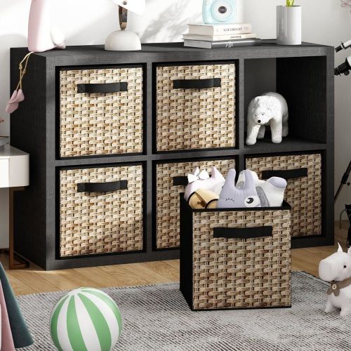 6 Pack Fabric Storage Cubes with Handle, Foldable 11 Inch Cube Storage Bins, Storage Baskets for Shelves, Storage Boxes for Organizing Closet Bins 6 Pack Fabric Storage Cubes with Handle, Foldable 11 Inch Cube Storage Bins, Storage Baskets for Shelves, Storage Boxes for Organizing Closet Bins